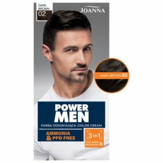 JOANNA Power Men Color Cream 02 Dark Brown