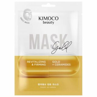 KIMOCO Revitalizing and firming, sheet mask with colloidal gold and ceramides