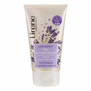 LIRENE Antibacterial Organic Lavender Face, Hand & Body Wash Gel - 150 ml