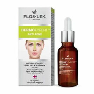 Flos-Lek DermoExpert Anti Acne, normalizing acid peeling, night, 30 ml