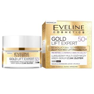 EVELINE Gold Lift Expert 50+ nourishing Day & Night Cream Serum - 50 ml