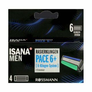 ISANA MEN Pace 6+ razor cartridges - 6 blades